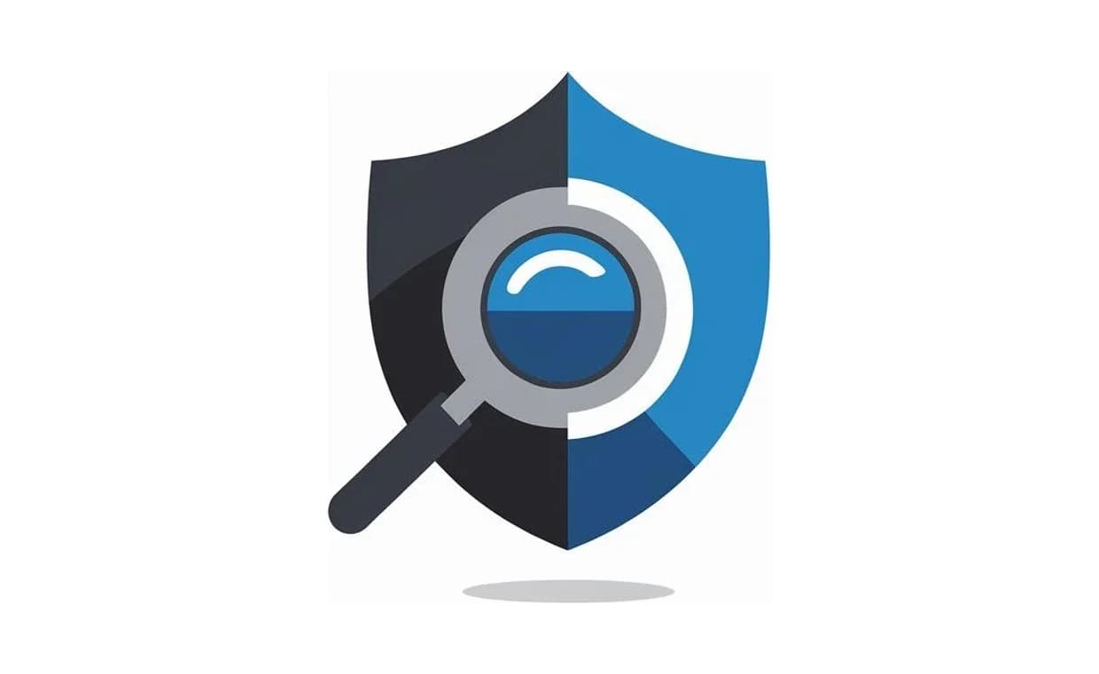 Il simbolo di Privacy Guardian: uno scudo attraversato da una lente d’ingrandimento