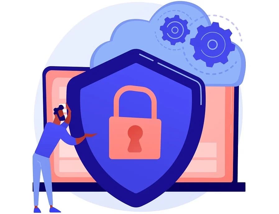 Personal data protection vector concept metaphor